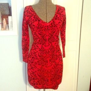 -SOLD- Black and Orange Dress