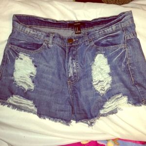 High waisted shorts