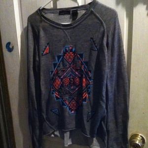 Aztec Print Pullover