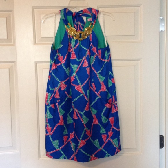 LILLY PULITZER
Blue Gisele Silk Twill Dress