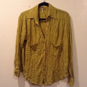 Free People button down oversized shirt