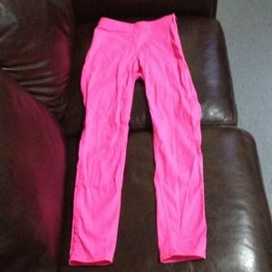 high waisted hot pink pants
