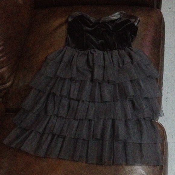 All black short dress