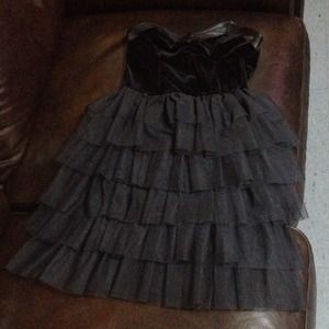 All black short dress