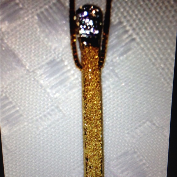 Match stick.Gold&silver.chunky Lgth 12-13". 14k. - Picture 2 of 4