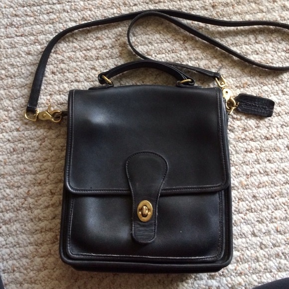 Coach Handbags - X SOLD X Authentic black Coach messenger bag