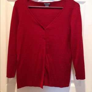 Crimson Red Cardigan