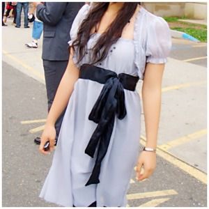 Grey Chiffon dress