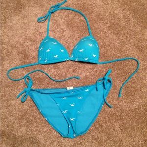 Blue Hollister bathing suit