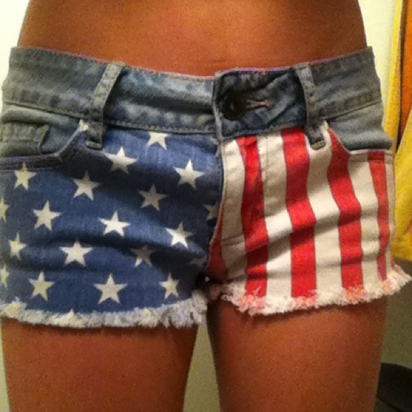 American flag shorts