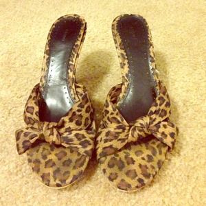 Fioni leopard heels - negotiable