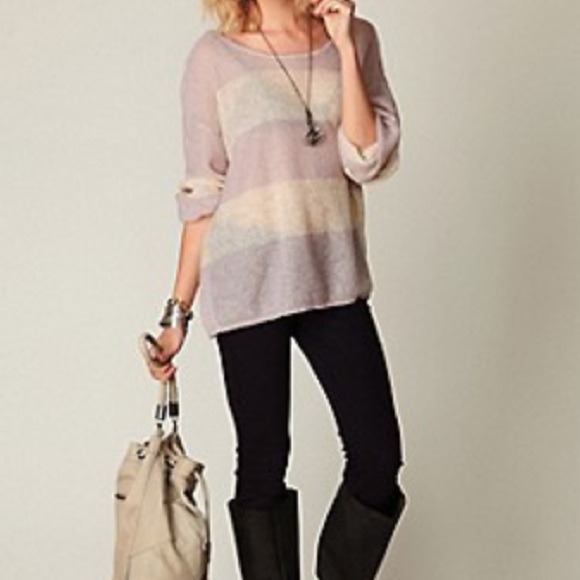 Free People Wide Stripe Sweater