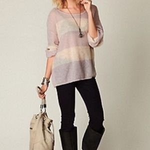 Free People Wide Stripe Sweater