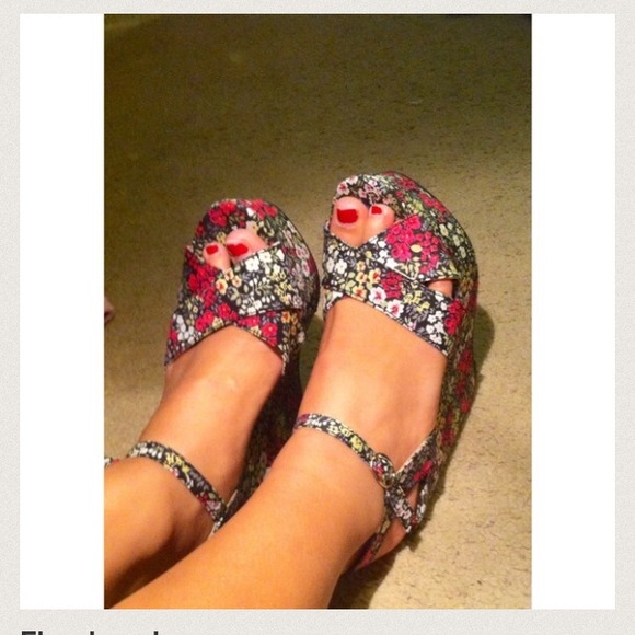 Sold Floral wedges