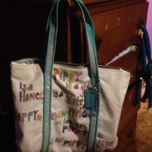 COACH POPPY and pink perfume.