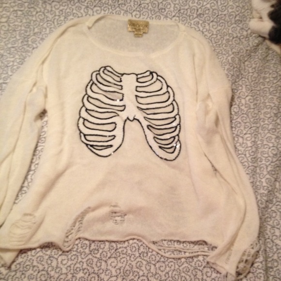 ONE DAY SALE🎉🎉Wildfox skeleton Lennon sweater