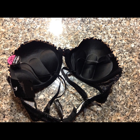 Leopard Print Rene' Rofe' Extreme Push-up bra. - Picture 3 of 3