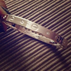 Silver Cartier Inspired Love Bracelet
