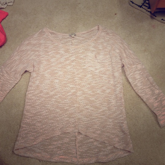 Heather pink Nordstrom long sleeve pocket shirt!