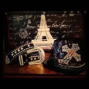 RHINESTONE BELT/ BOUTIQUE HAT