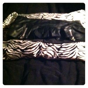 Super short faux leather mini skirt!