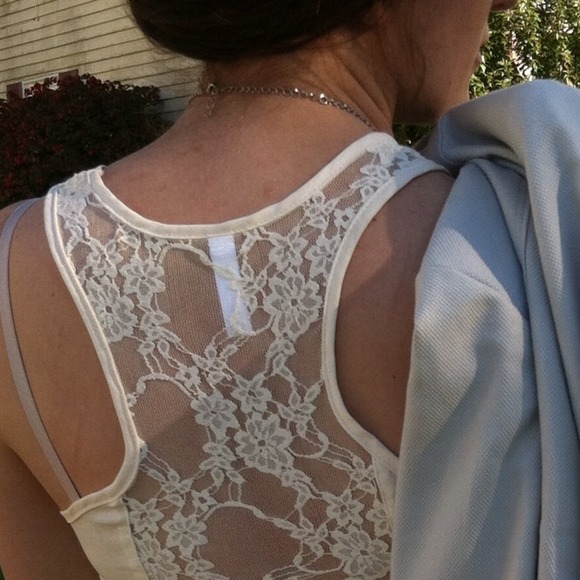 Lace Paneled Tank - Picture 4 of 4
