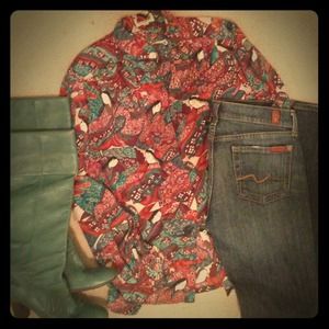 Vintage Shirt in Paisley Pattern