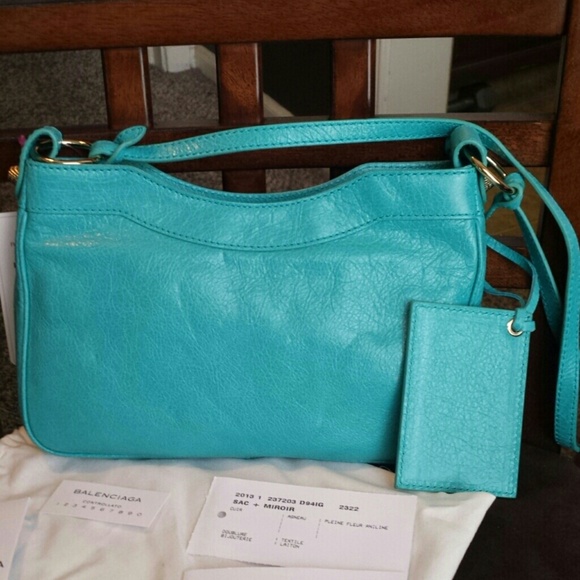 *SOLD*  🎉HP 3/10🎉Balenciaga Hip Blue Tropical - Picture 2 of 4