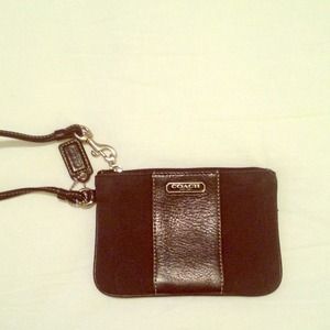 Black Coach wristlet