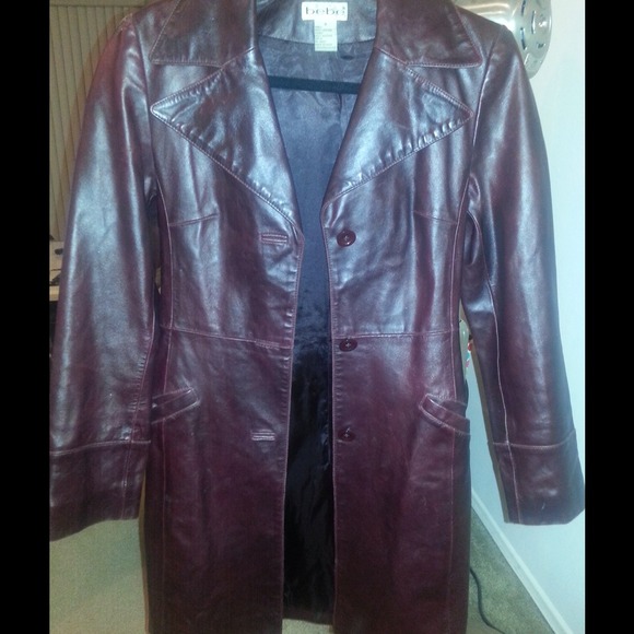 Burgundy "Bebe" Leather Jacket