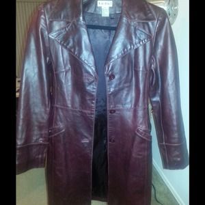 Burgundy "Bebe" Leather Jacket