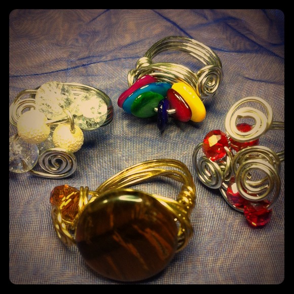 315. More gorgeous rings!!! Gold and silverplated