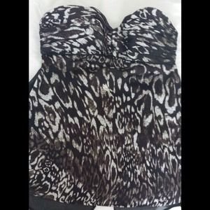 Bebe Strapless shirt.