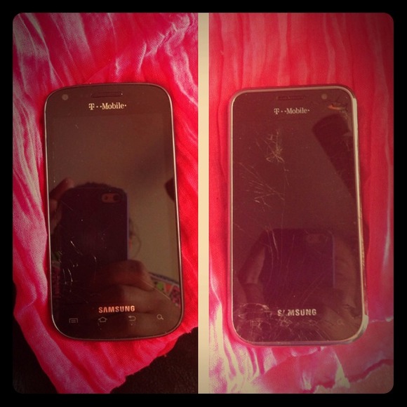 Samusung t-mobile crack screen phone