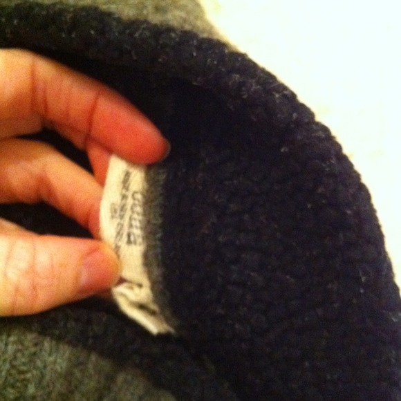 Two tone charcoal/black boiled wool sweater - Picture 2 of 3