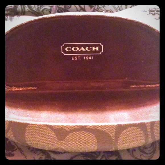 Authentic  Coach glasses case