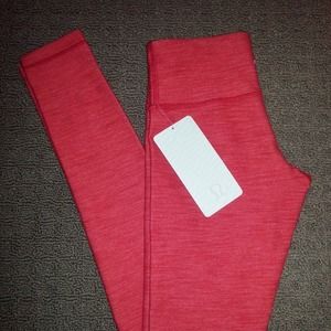 SOLD Lululemon Red Denim Wunder Under Pants Sz 2