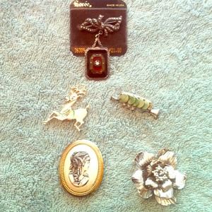 Group of brooches
