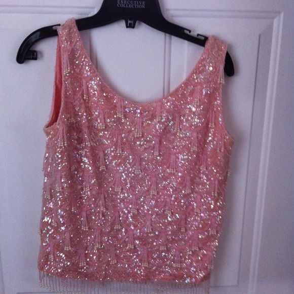 Vintage 1950's beaded top