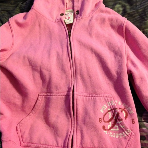 VS pink hoodie