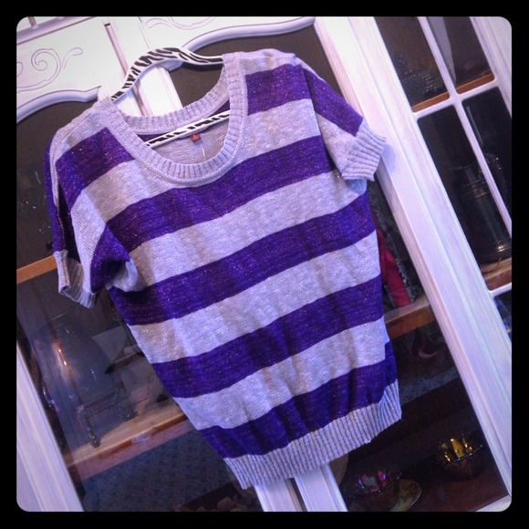 Purple & gray shimmer top!