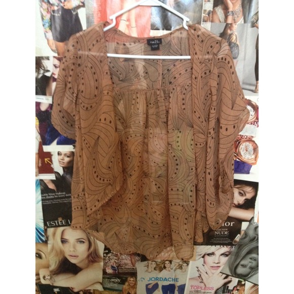 salmon cardigan