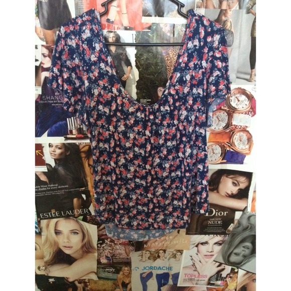 a floral print top