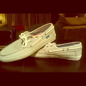 Vans for men. Gray and white. NWT