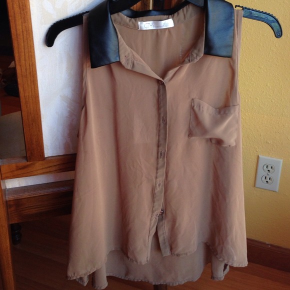 Brown sheer top - Picture 2 of 2