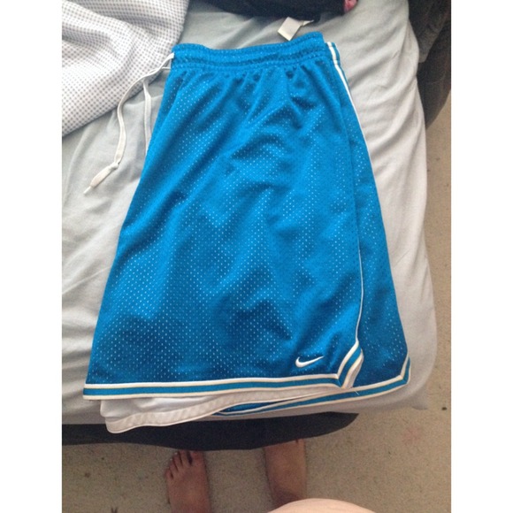 sea blue nike shorts
