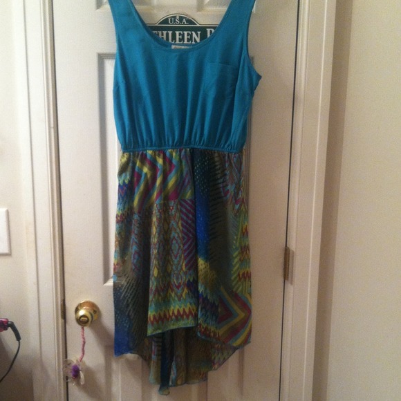 Hi-low dress w/ belt - Picture 2 of 2