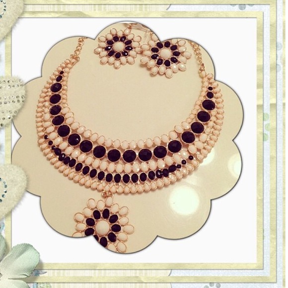 J.crew inspired statement necklace and earrings