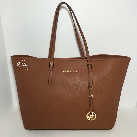🆂🅾🅻🅳 MICHAEL KORS MEDIUM JET SET TRAVEL TOTE - Picture 2 of 5
