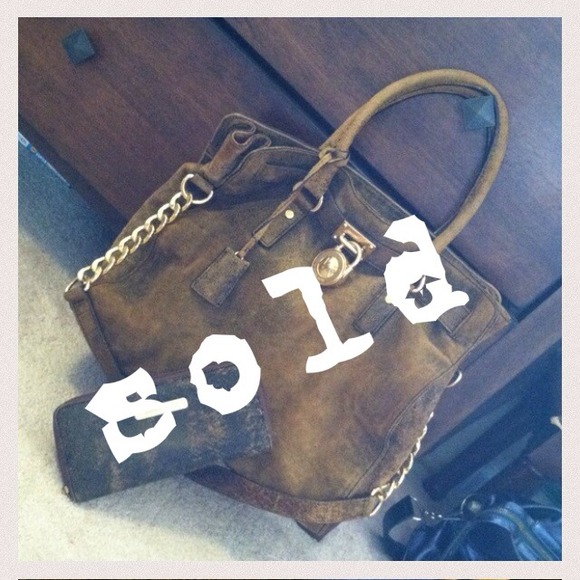 REDUCED ⚡️ MICHAEL KORS Lrg HAMILTON bag & WALLET